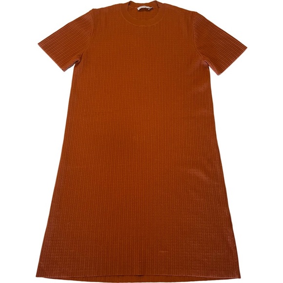 M.M.LaFleur Hayden Dress - GeoStretch In Burnt Orange Size XL - Picture 5 of 10